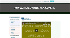 Desktop Screenshot of pracownik.kla.com.pl
